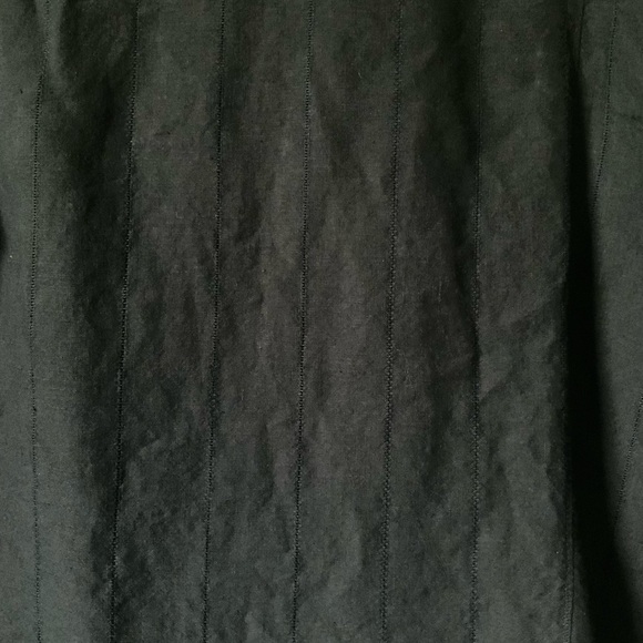 Talbot's Women’s Petites 16W Black Linen And Cotton 3/4 Sleeve Top - Picture 4 of 6